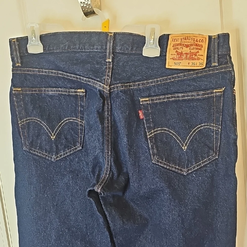 Levi's‎ Men's Dark Indigo Straight Jeans Size W36 L36